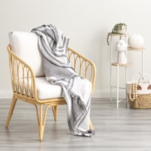 Ray Striped Cotton Throw